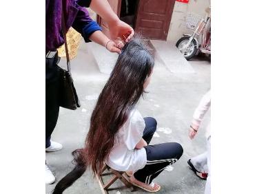 高价收中长头发